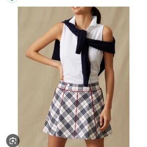 Tuckernuck Americana Plaid 15 Inch Woven Renee Golf Skirt NWT